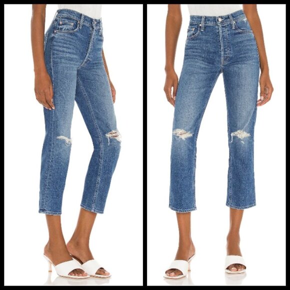 💕MOTHER SUPERIOR💕 Tomcat Jeans Playing With Scissors Cropped Straight Leg 30 - Picture 9 of 16